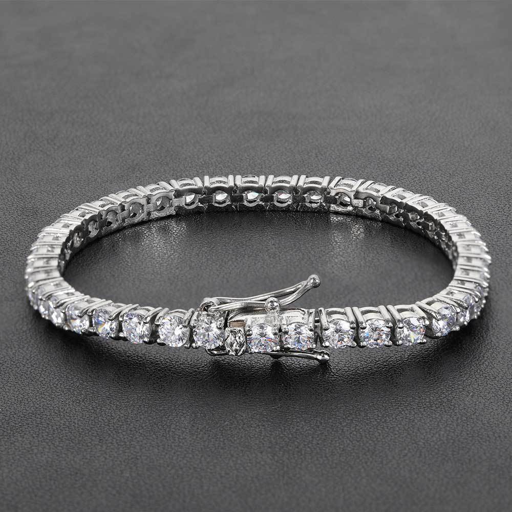 Hip-Hop Stainless Steel Tennis Chain